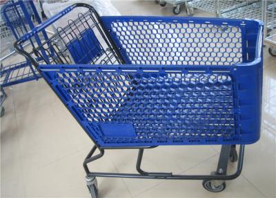 China Custom Printed Logo Plastic Folding Shopping Trolley For Cargo Transport for sale