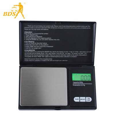 China BDSCALES scales mini grams 0.01g/0.1g digital pocket scale 300g super mini pocket scale for sale