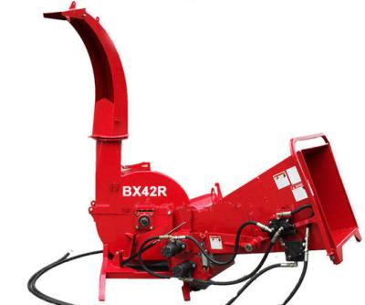 China 4 Reverse Blades Tractor Wood Chipper Shredder For 3 Point Hitch Self Feeding for sale
