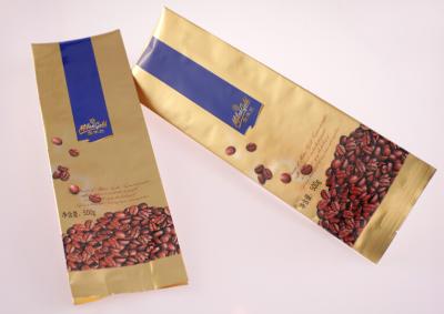 China Three Seal Flat Bottom Paper Food Bag Food Flexible Packaging ISO 9001 for sale