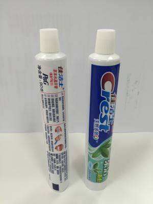 China Tubo blanco de la lamina de la crema dental de la cresta que empaqueta con la impresión del fotograbado en venta