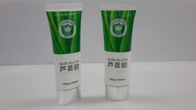 China Y oval el tubo cosmético laminado barrera plástica plana para la gelatina y la cara del áloe compone, el diámetro 30 en venta
