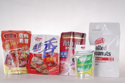 中国 ペット/AL/ONY/PE は柔軟材包装袋、マイクロウェーブ食糧のための食糧柔軟材包装をを薄板にしました 販売のため