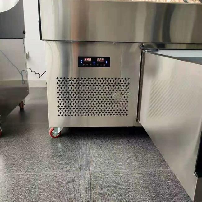 Ladder ice table seafood barbecue display commercial order fruit fishing preservation cabinet 4
