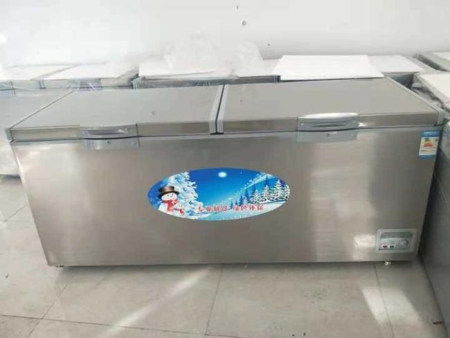 Horizontal freezer a freezer for refrigerating fresh food and meat Direct cooling 3