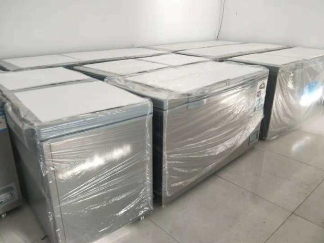 Horizontal freezer a freezer for refrigerating fresh food and meat Direct cooling 5
