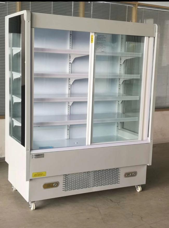 Supermarket fruit shop vegetable shop preservation display commercial with door curtain cabinet 0