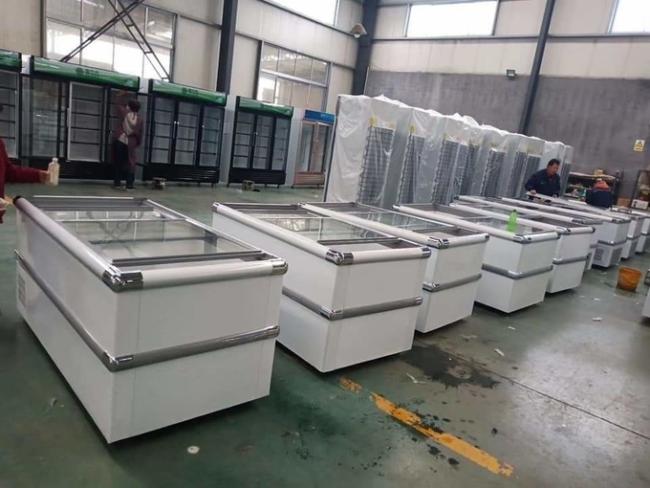 Freezer display cabinet commercial large capacity horizontal freezer fresh-keeping and freezing 0