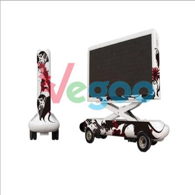 China High Refresh Rate P8 Taxi Advertising Signs Railer Mounted Led Screen for sale