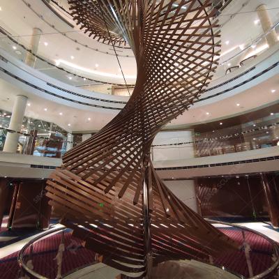 Painted Stainless Steel Atrium Sculpture For A Giant Cruise Ship In Italy
