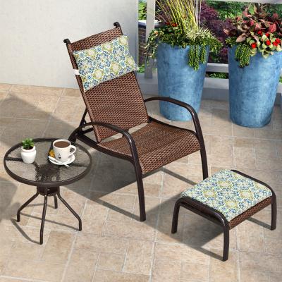 China Iron Single Patio Sun Lounger Customized Garden Recliner Chairs for sale
