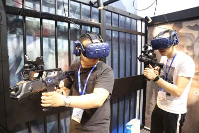 China Matrix Space 9d VR Virtual Reality Shooting Simulator Multiplayers Roaming Omni Game Platform for sale