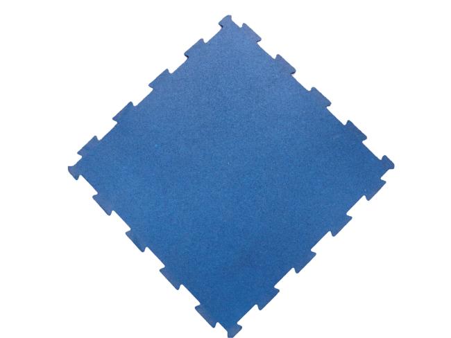 Interlocking rubber tiles installation demonstration