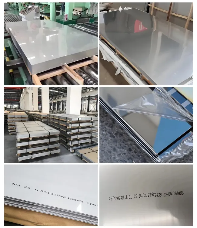 1mm-3mm Thickness ASTM AISI 304 304L 316 316L 201 202 430 Duplex 2b Ba Mirror 2K 4K 8K Surface Polished Cold Rolled Inox Ss 4X8FT Stainless Steel Plate