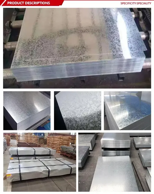 Galvanized Sheet Metal 1000mm Wide Wholesale Galvanized Steel Sheet for Kitchen Appliances Corrosion Prevent Gi Sheet