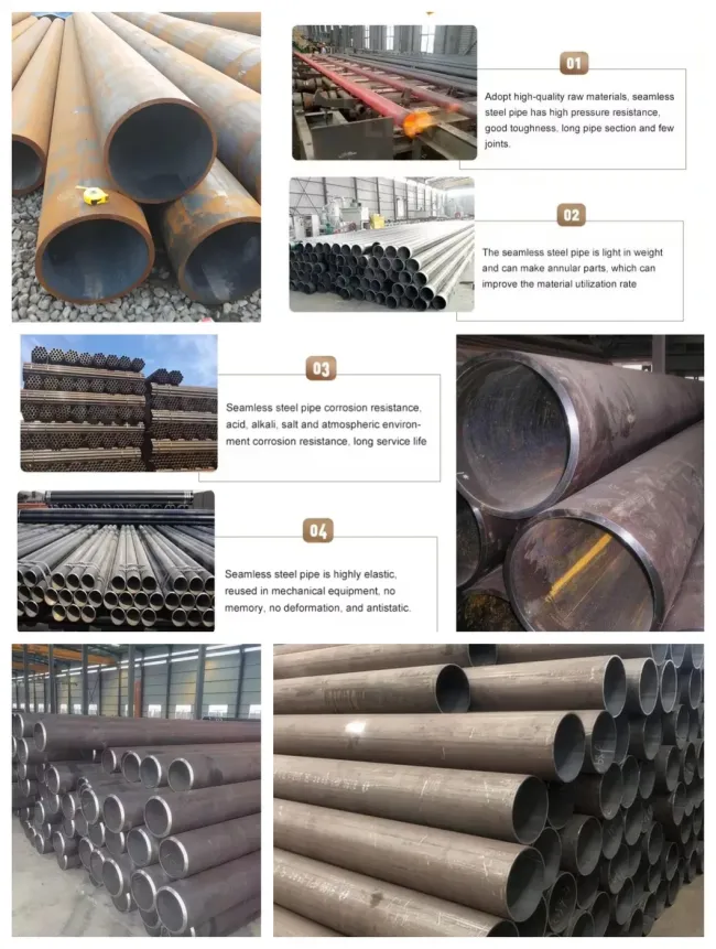 High Quality Round Seamless/Welded Carbon Steel Pipe