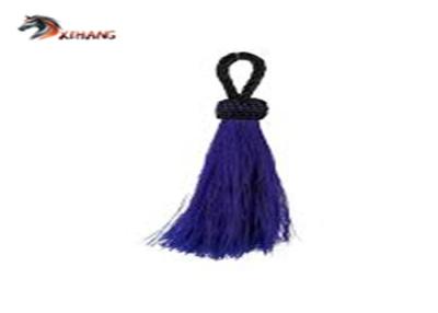 China 2 Inch Blue Horse Hair Yellow Horse Tail Extension Good Elasticity for sale