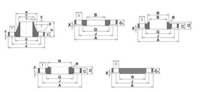 BS 4504 PN6 Flange Dimensions BS 4504 PN6 Flange Dimensions