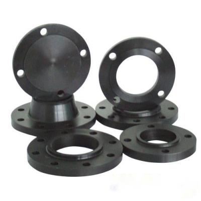 China Forged Flange ANSI B16.5 ASME B16.47 ASTM A105 150 LBS 300 LBS Black Painting for sale