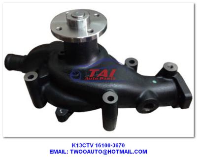 China K13ctv Hydraulic Power Steering Pump , K13c Engine Water Pump For Hino Oem 16100-3670 for sale