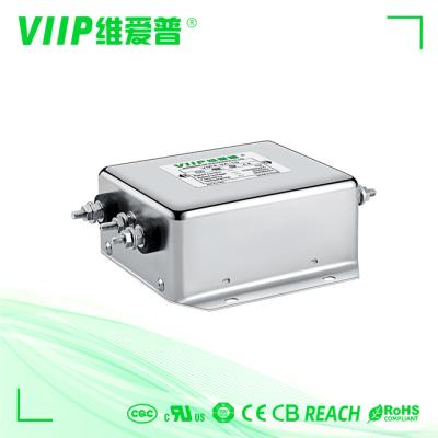 China Two Stage EMC EMI Single Phase RFI Filter 15A For Servo Motors for sale