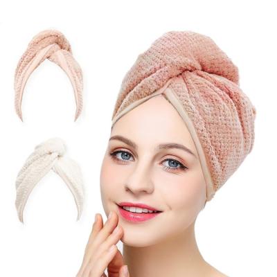 China Bamboo Quick Dry Hair Towel Wrap Super Absorbent 200GSM-400GSM for sale