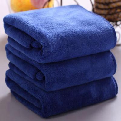 China Lint Free Microfiber Navy Blue Towels Organic Bath Towels For Yoga Shower for sale