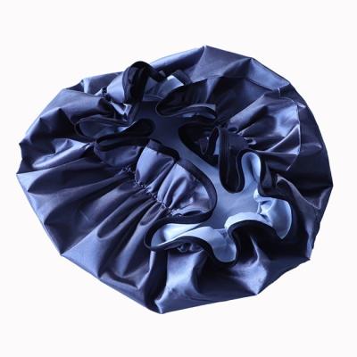 China OEM Printing Waterproof Shower Cap Hair Cover Cap For Bathing for sale