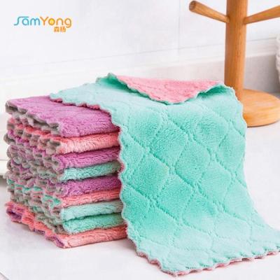 China No Lint Eco Friendly Kitchen Wipe Cloth Hand Towel For Dish Cleaning for sale