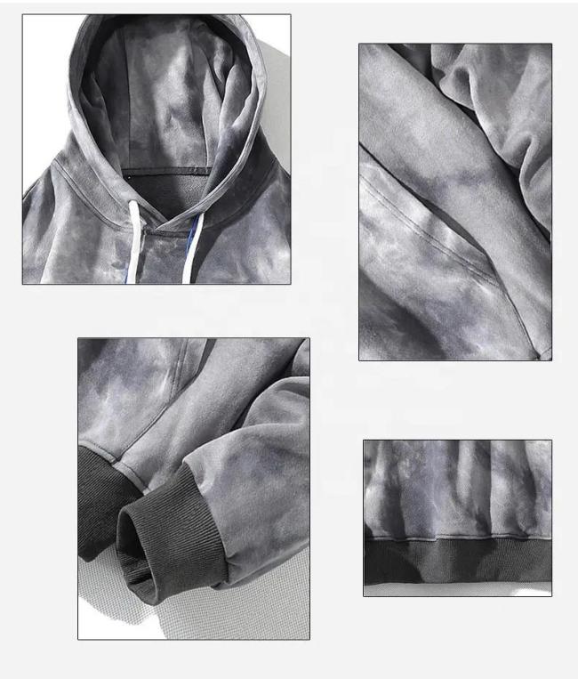 Men′s Vintage Hoodie Oversized Customize 100% Cotton Pullover Sweatshirt Hoodie