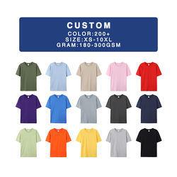 Men Clothes Blank 100% Cotton T-Shirt Men′ S Oversized Tshirt Print Logo Custom Embroidered T Shirt