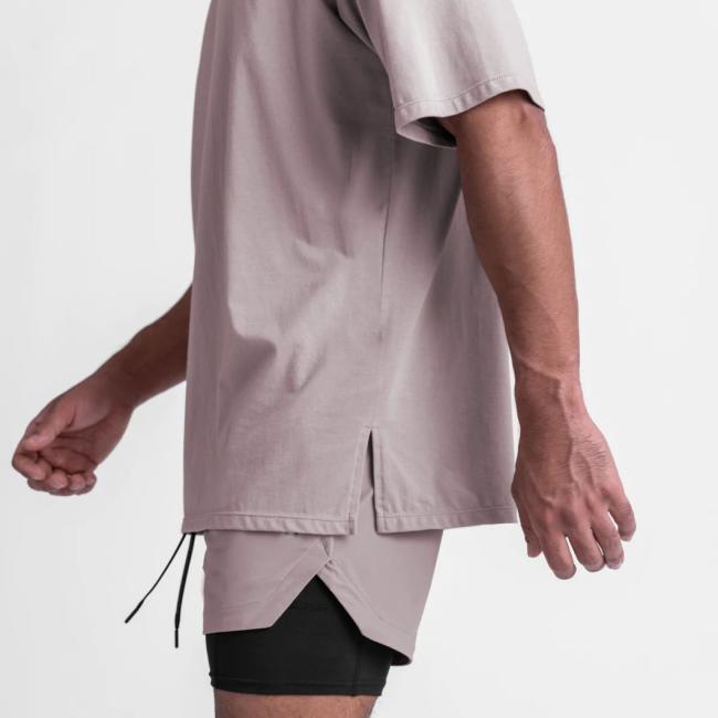 Summer American Loose Sports T-Shirt Men′s Solid Color Cotton Large Size Round Neck Short Sleeve Under The Spread of Fork White T-Shirt