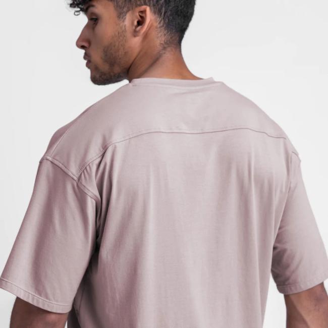 Summer American Loose Sports T-Shirt Men′s Solid Color Cotton Large Size Round Neck Short Sleeve Under The Spread of Fork White T-Shirt
