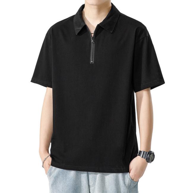Custom Logo T Shirt Plus Size Printing Men′s Polo Shirt