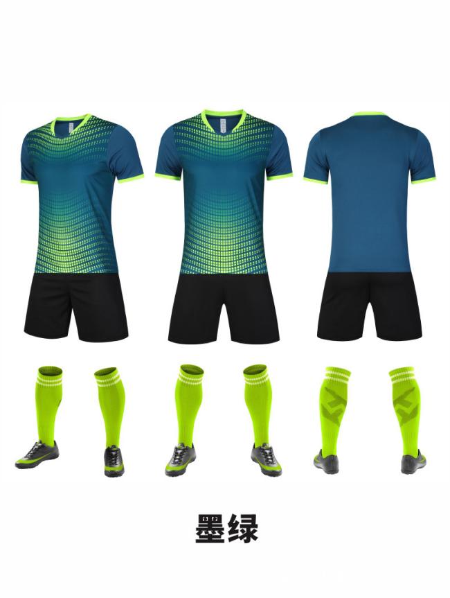 Sport Football Suit Print Adult Quick Drying Breathable Training Suit Competition Sports Suit
