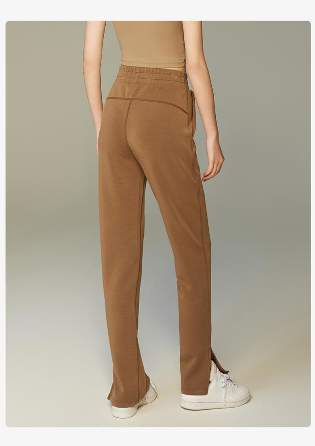 2023 Summer New Yoga Clothing Women′s High Waist Loose Yoga Pants Wide Leg Casual Straight Leg Skinny Sports Fitness Pants