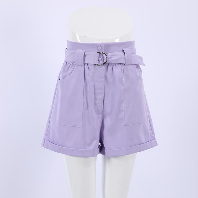 Qinsi Korean Sweet Women Casual Solid Wide Leg Loose Cotton Short Pants with Belt 2023 Summer Elegant High Waist Shorts