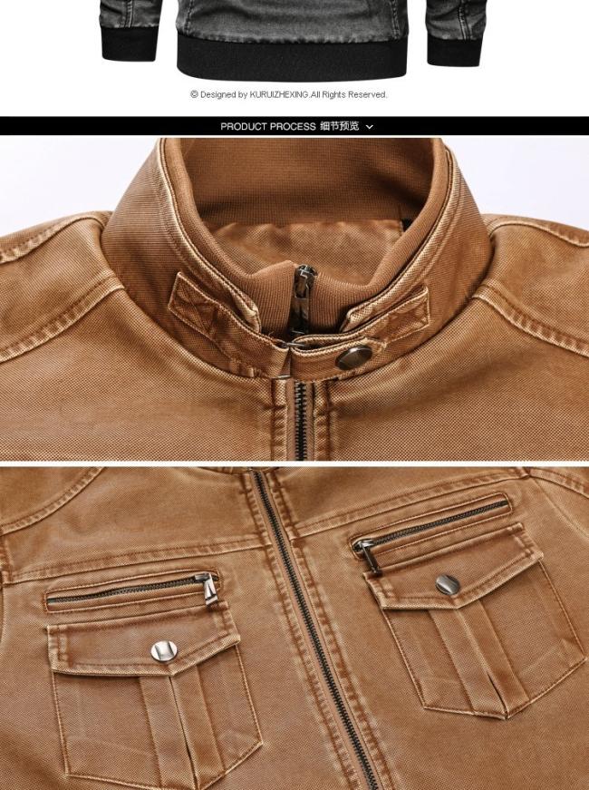 Wholesale Motorcycle Jackets Denim Jacket Windbreaker Jeans Jacket for Man