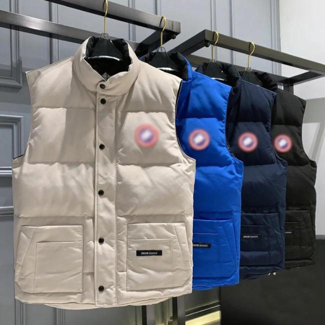 Down Cotton Stand Collar Canada Plus Men′s Goose Down Coat Down Vest Outdoor Men
