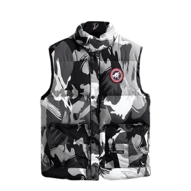Down Cotton Stand Collar Canada Plus Men′s Goose Down Coat Down Vest Outdoor Men