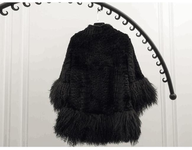 China Factory Hot Sale New Fashion Bright Color Fur Coat for Women Drop Ship