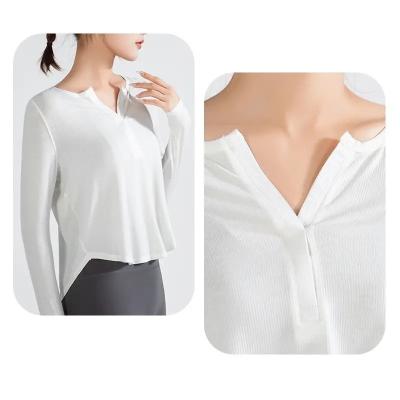                  New Running Speed Dry Clothes Loose Sports Women′s T-Shirt Fitness Yoga Clothes             