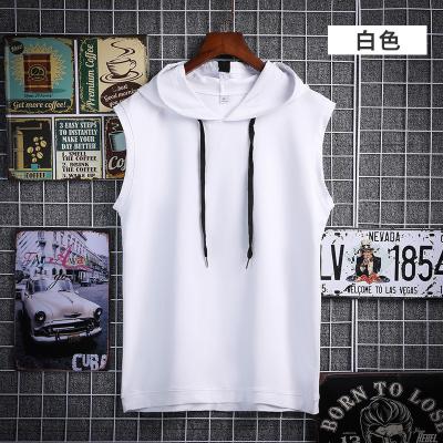 China Fashion Sleeveless Casual Hoodies Outdoor Gym Tank Tops For Man for sale