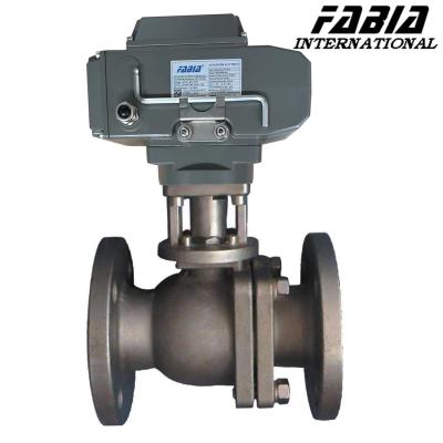 China Flanged High Pressure Ball Valve Electric Two-Piece Industrial Ball Valve for sale