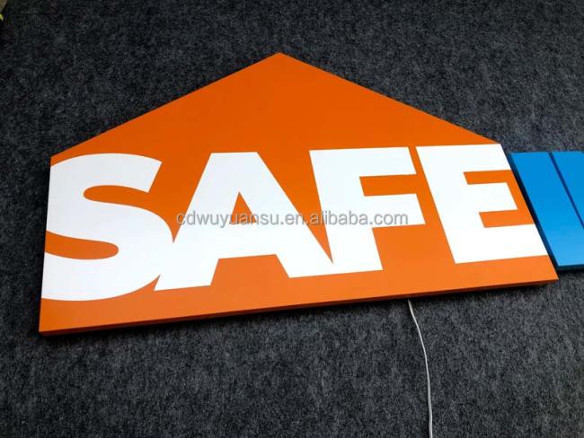 Custom 3D channel letters illuminated