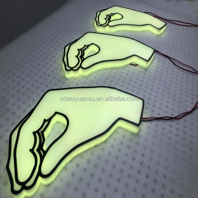 PCB store sign lighting effect