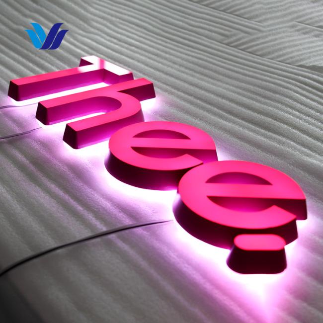 Waterproof LED letter sign application