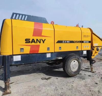 China HBT80C Used Stationary Concrete Pump Truck 2020 Model 85/50m3/H for sale