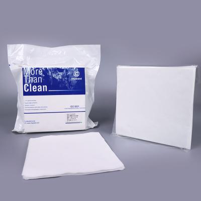 China 120gsm Cleanroom Polyester Wipes Class 10-1000 Knit ​9Inch 100pcs for sale