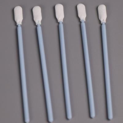 China Long Handle Lint Free Microfiber Cleanroom Swabs For Electronics Cleaning for sale